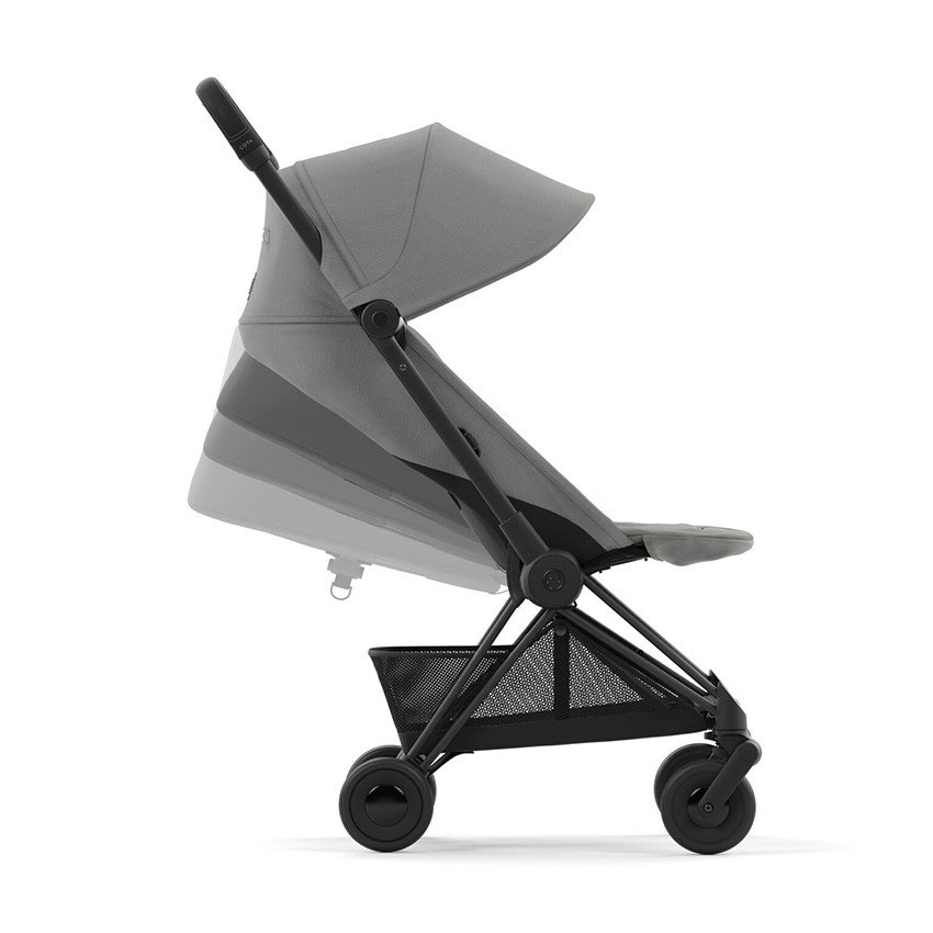 Poussette ultra-compacte Coya matt black/mirage grey 