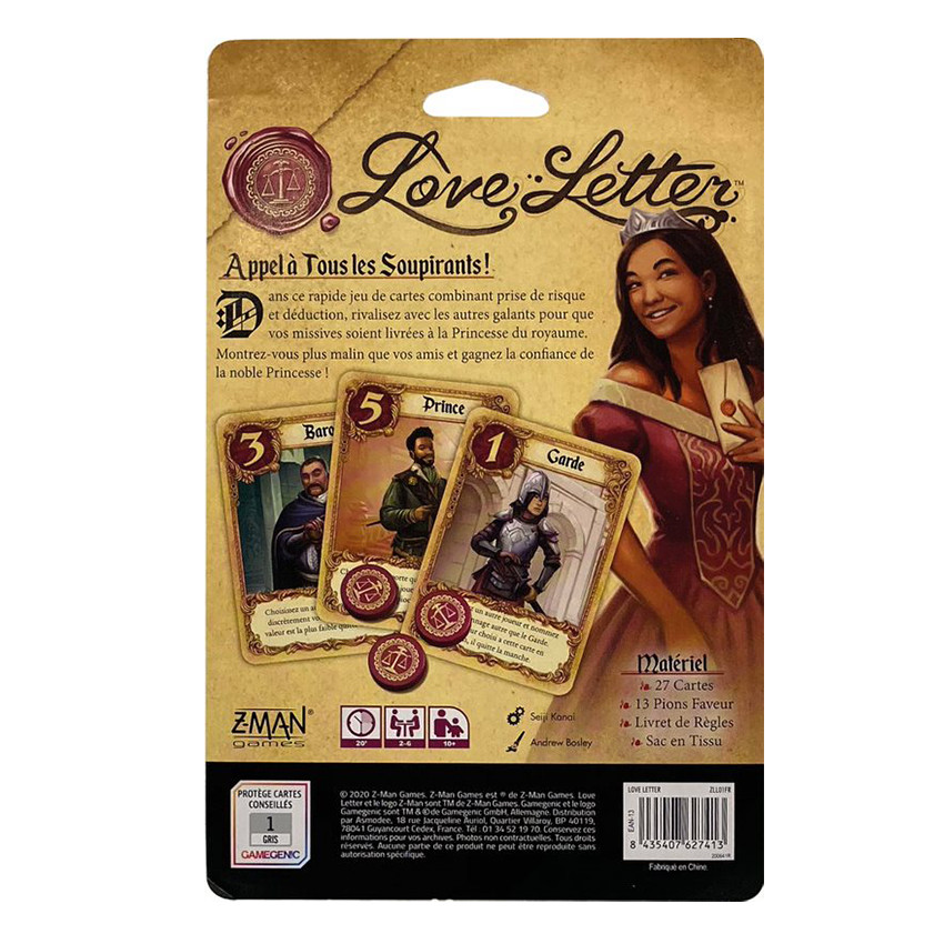 Jeux de Société - Love Letter Main Jeux de Société - Love Letter