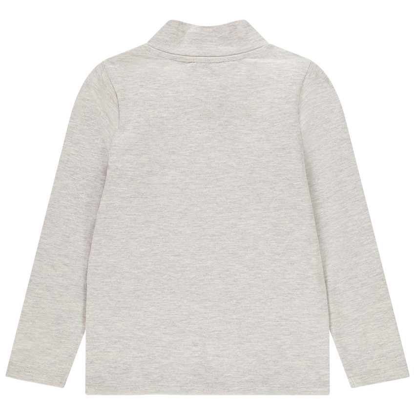 Sous-pull col cheminée print cerf esprit Noël pour enfant garçon 