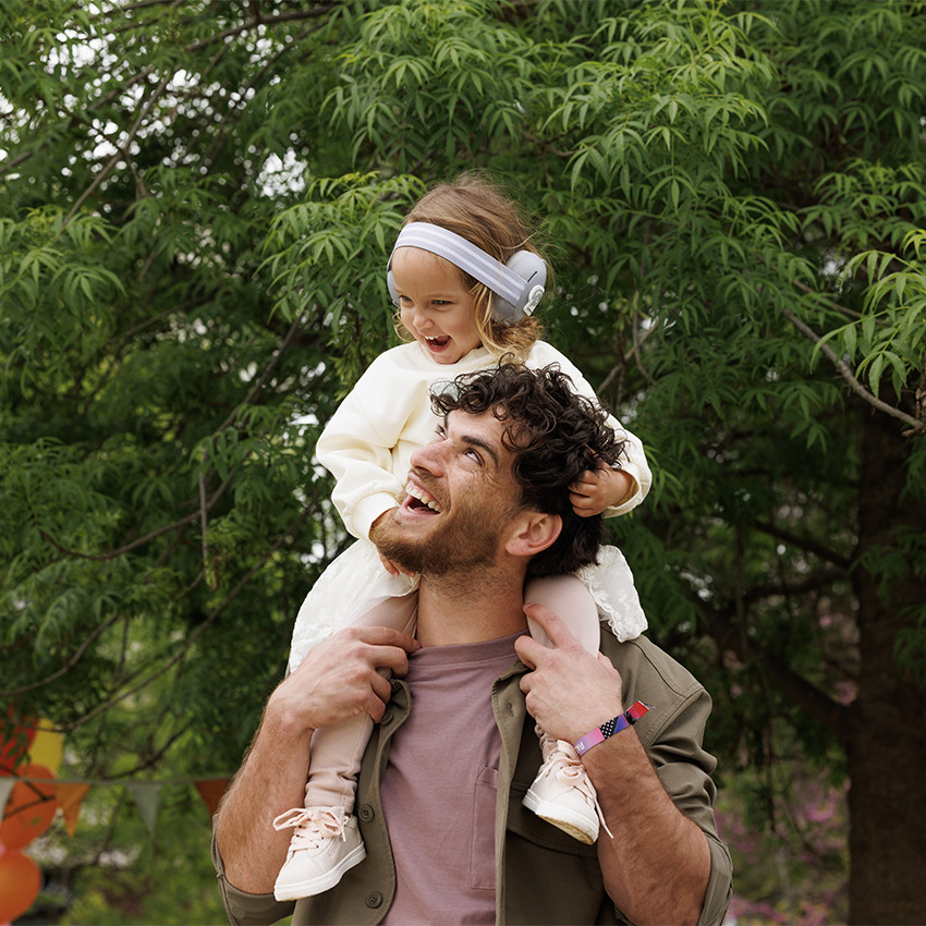Casque anti-bruit pour bébé gris 
