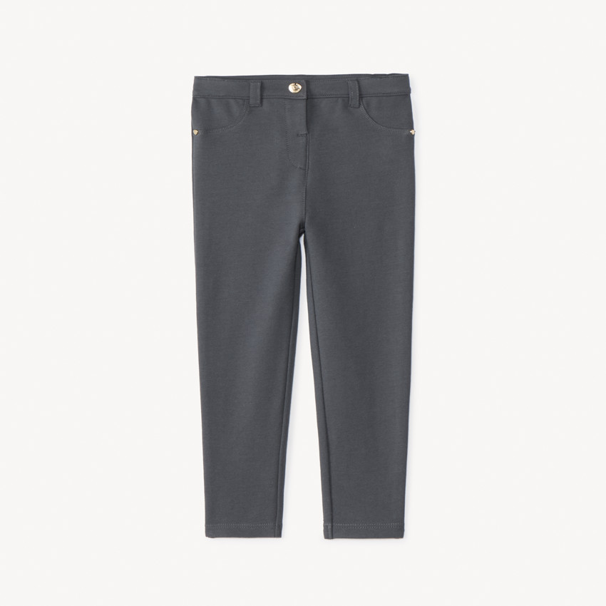 Jegging en molleton uni pour bébé fille