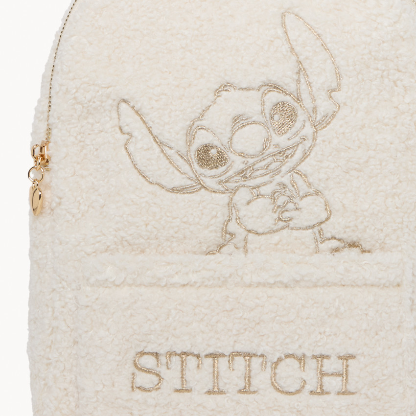 Sac à dos en sherpa bouclettes Stitch Disney pour fille 