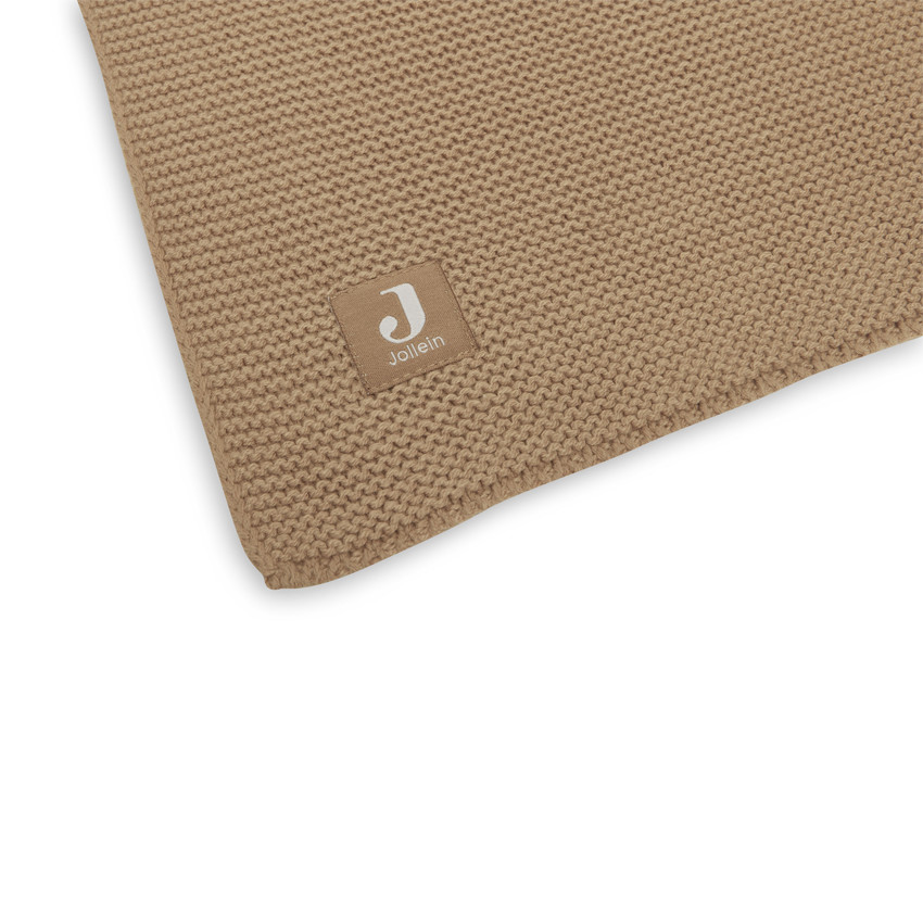 Couverture pour berceau Basic 75x100 cm Knit Biscuit 