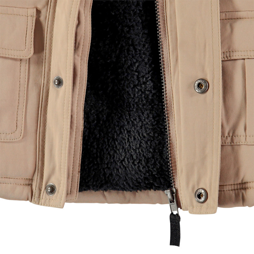 Parka à poches et capuche doublée sherpa Main Parka à poches et capuche doublée sherpa