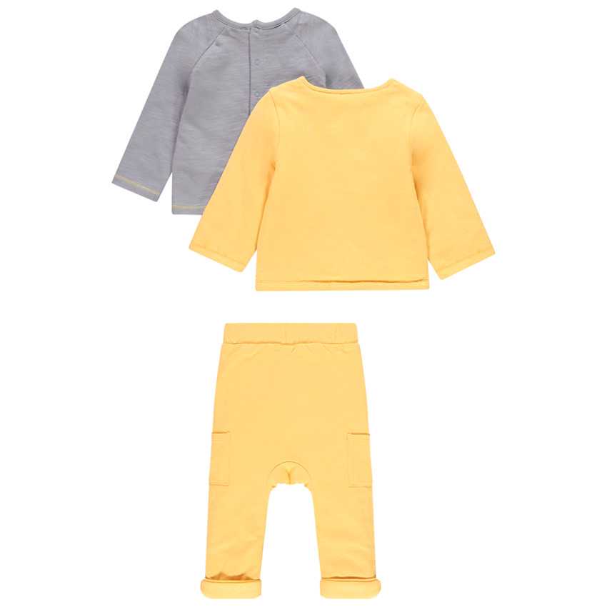 Ensemble 3 pièces print animaux pour bébé garçon 