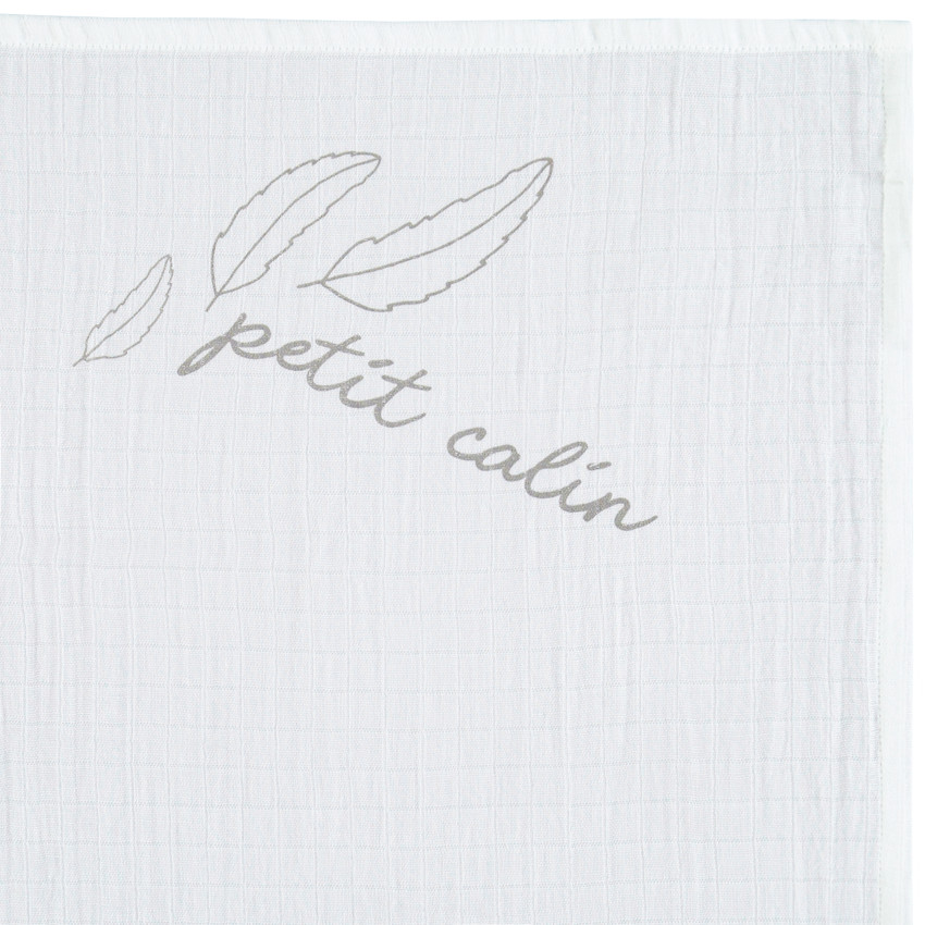 Lot de 3 langes en coton à motifs fantaisie pour bébé 