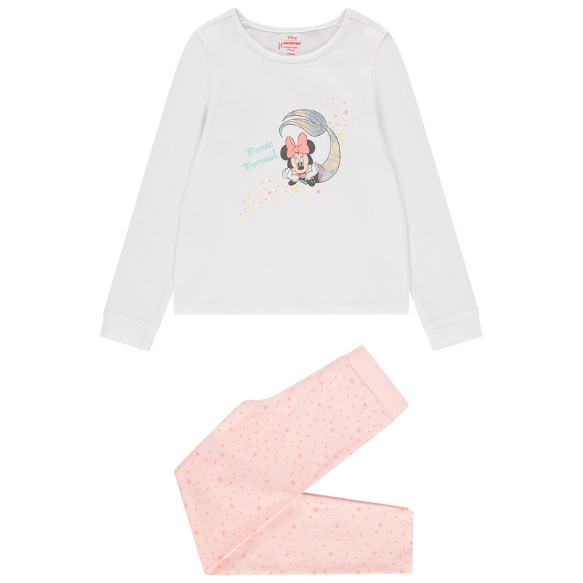Pyjama en coton print Minnie Sirène Disney 