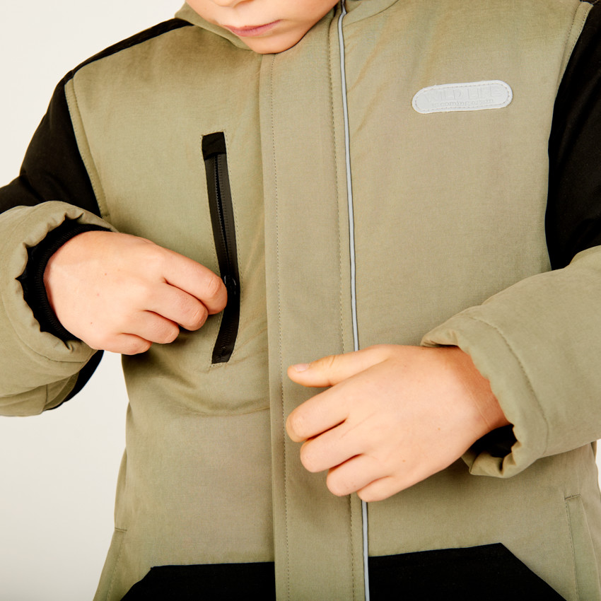 Parka 2 en 1 avec gilet en sherpa pour garçon 