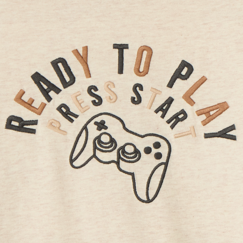 T-shirt manches longues motif gameboy pour garçon 