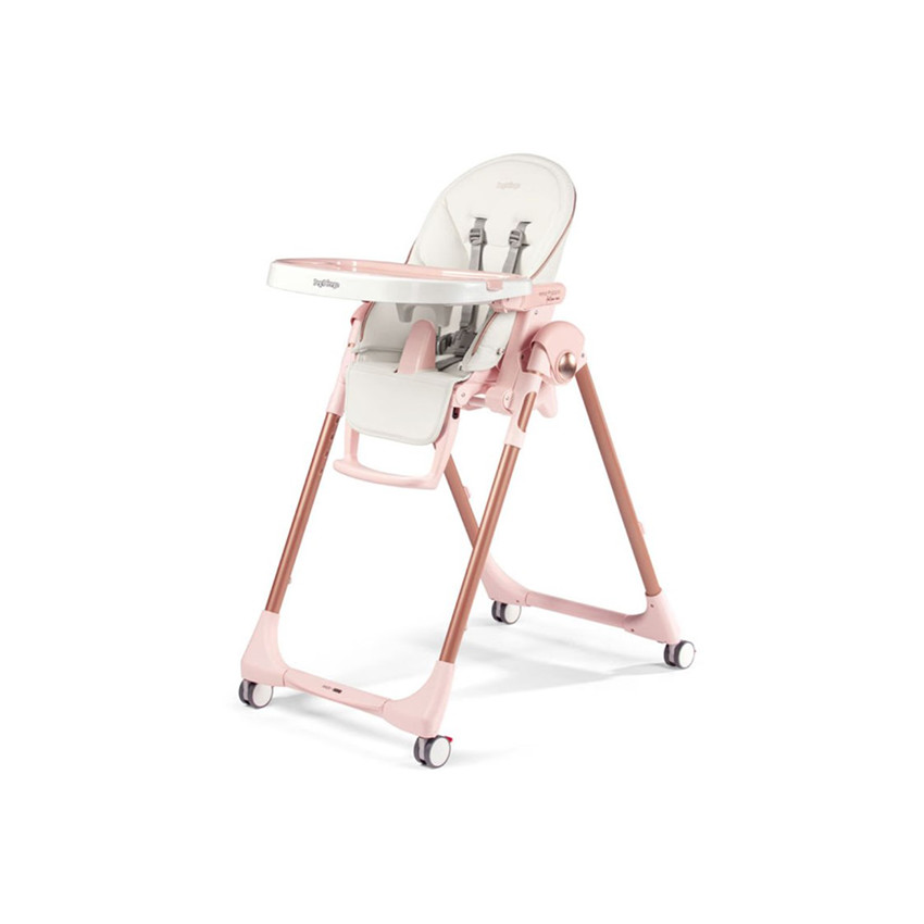 Peg Perego - Chaise haute Prima Pappa Follow Me - Mon Amour - Rose