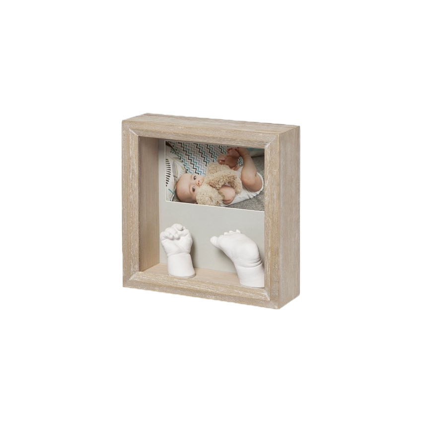 Kit empreintes bébé+ cadre en bois