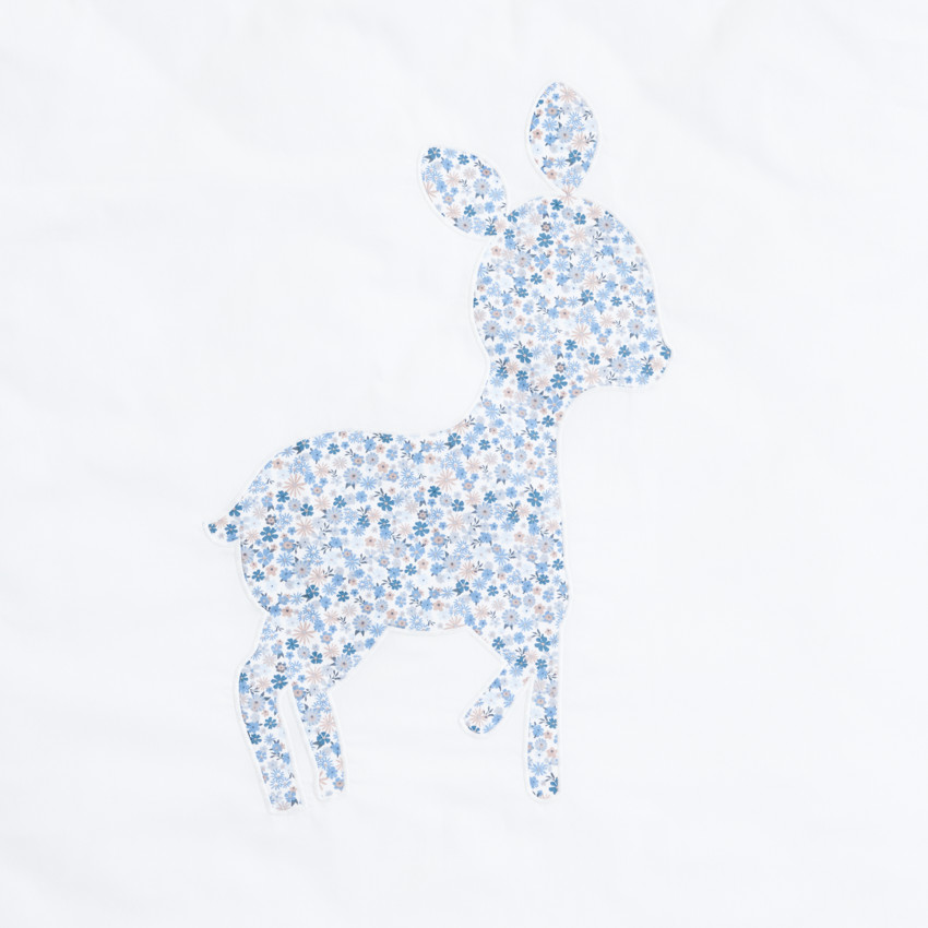 Set de lit housse de couette 100 x 140 cm + taie d'oreiller 60 x 40 cm- Tiny Flowers 