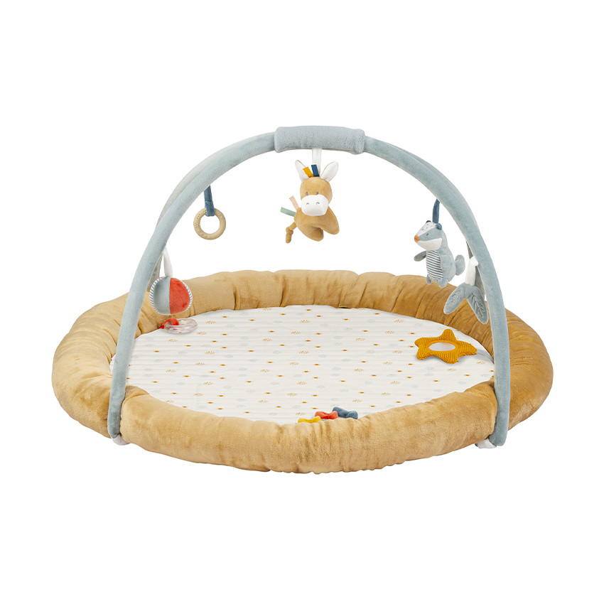 Tapis d'éveil rond avec arches amovibles Felix & Leo 