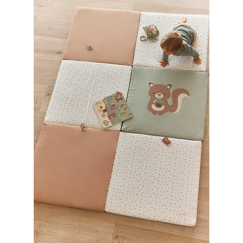 Tapis de motricité pliable 180 x 120 cm Roi des Forêt - Ecru (Prémaman) - Image 5