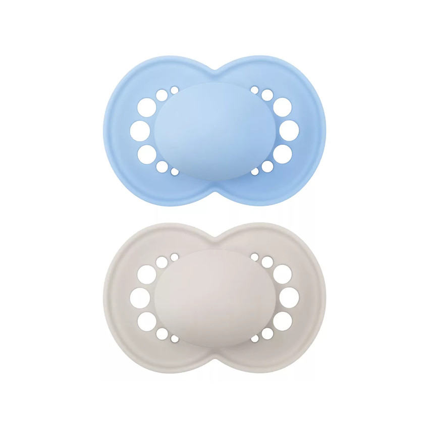 Lot de 2 sucettes silicone Original 6M+ tendance (modèle aléatoire) 