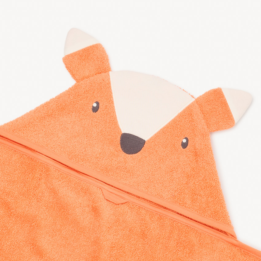 Cape de bain renard - 80x80 cm 