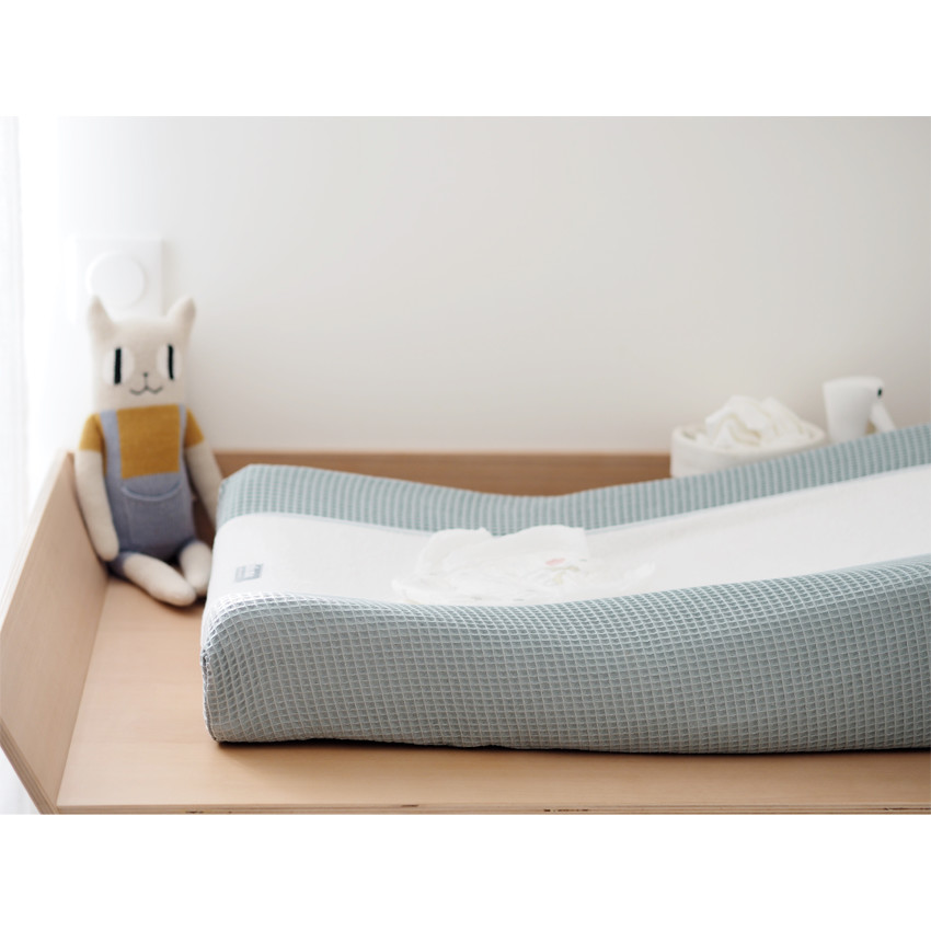 Housse de matelas à langer pour matelas Sofalange - Vert d'eau - Vert d'eau (Béaba) - Image 1