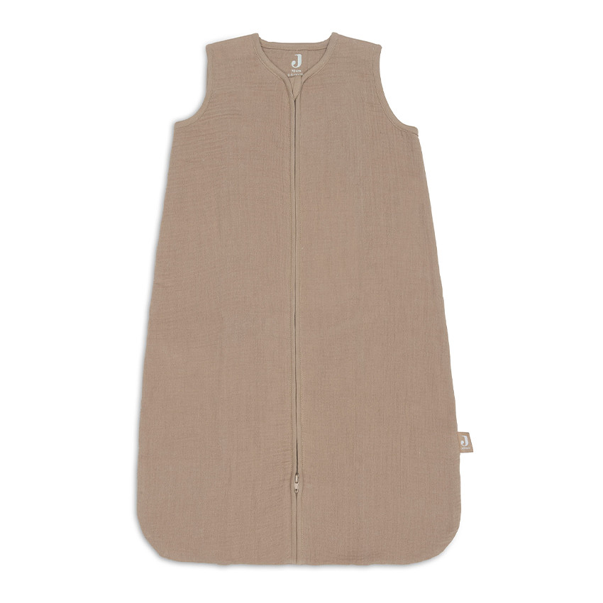 Gigoteuse sans manches 70cm gaze de coton Biscuit