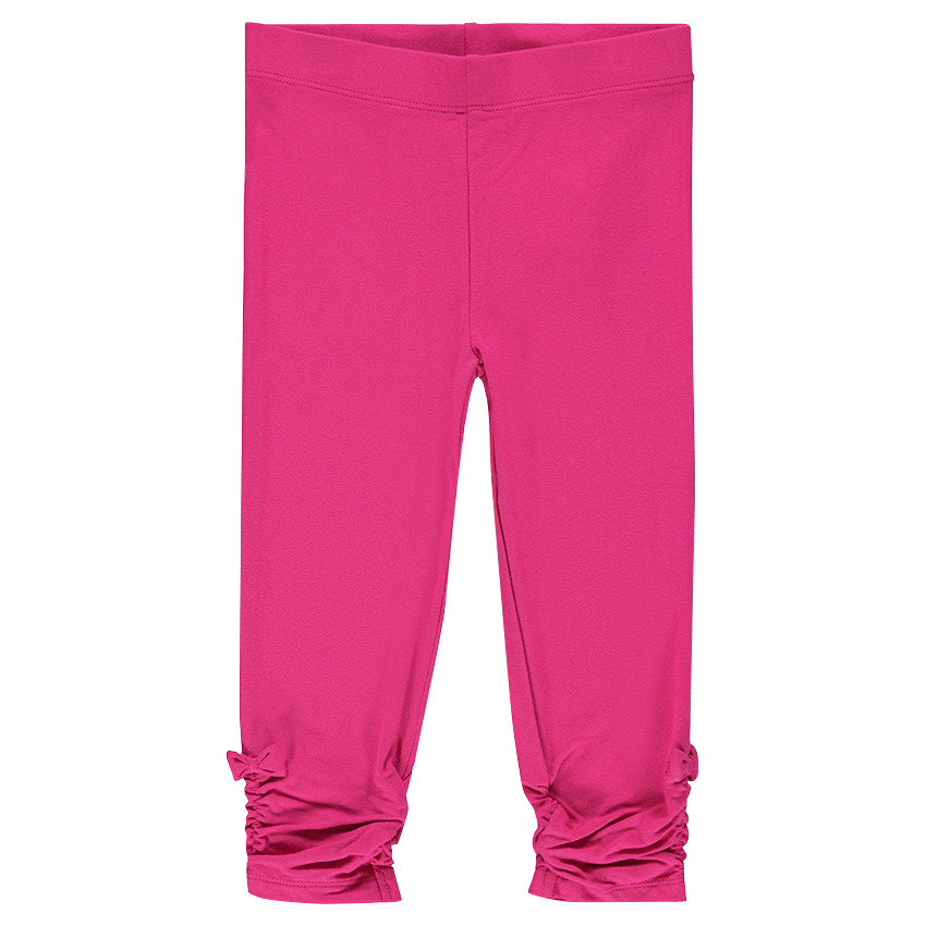 Legging long avec nœuds et jeu de fronces pour bébé fille 