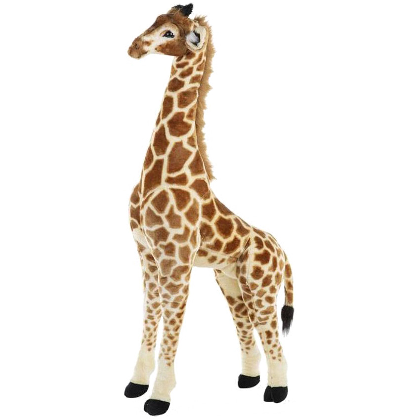 Peluche Girafe 135 cm - Brun/Jaune Main Peluche Girafe 135 cm - Brun/Jaune