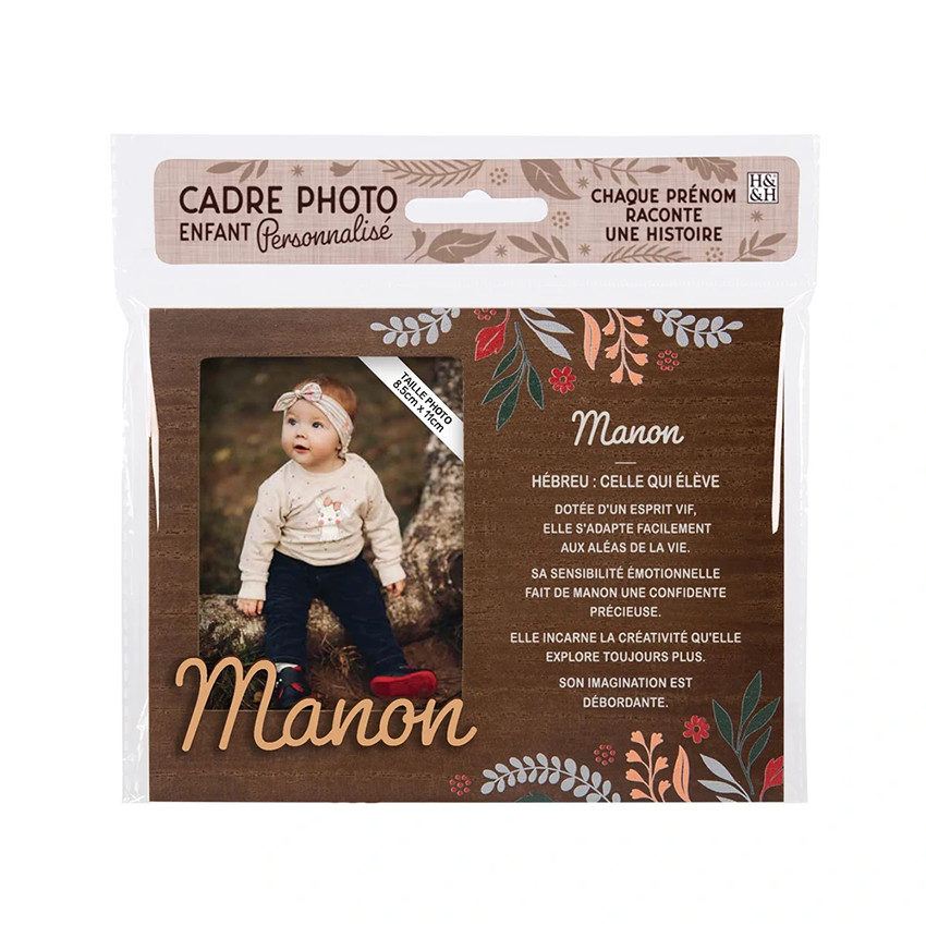 Cadre photo personnalisé 18,5 x 14,5 cm Manon 