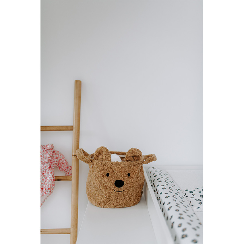Panier de rangement Teddy 25 x 20 x 20 cm - Beige  