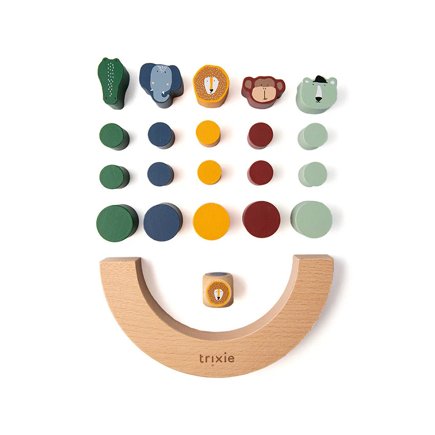 Jeu de forme et d'équilibre en bois  