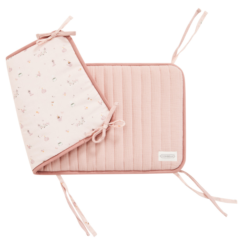 Lot de 5 protèges barreaux modulables Promenade Bucolique rose 