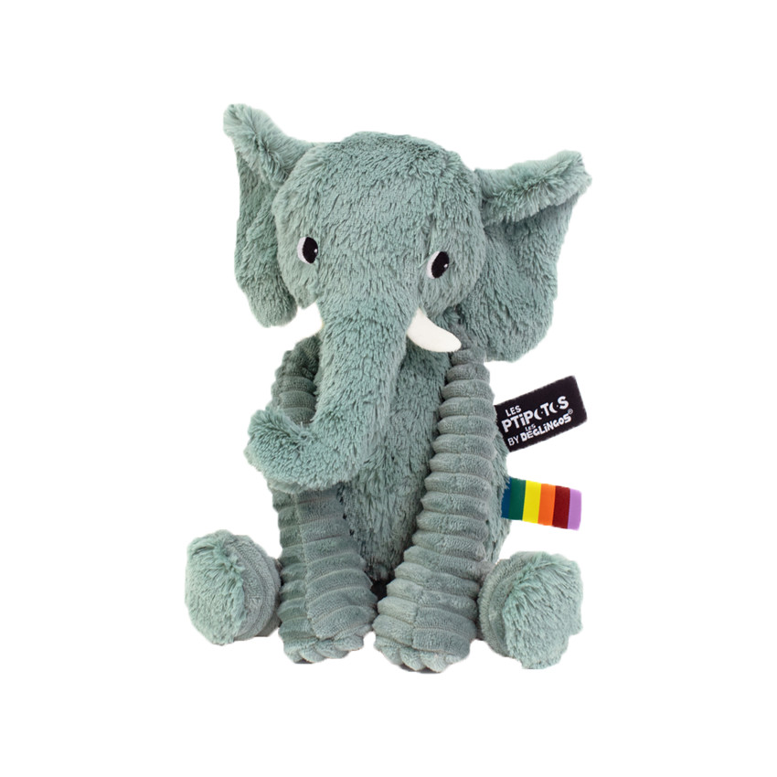 Peluche Ptipotos - L'éléphant vert Main Peluche Ptipotos - L'éléphant vert