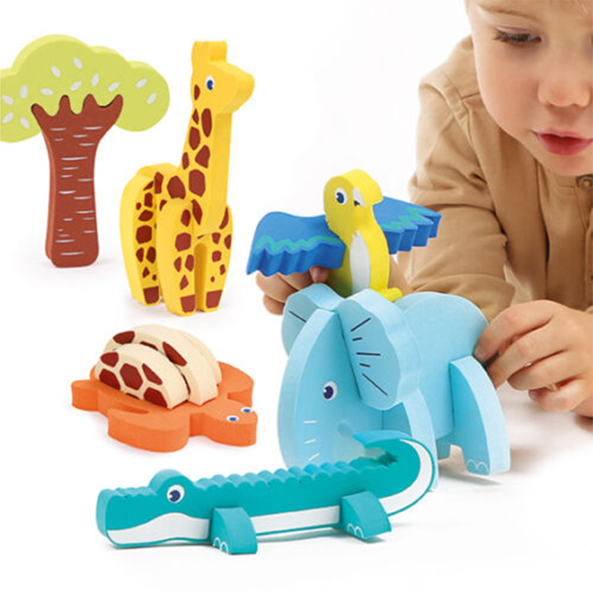 Set de puzzles 3D en mousse Animaux de la savane 