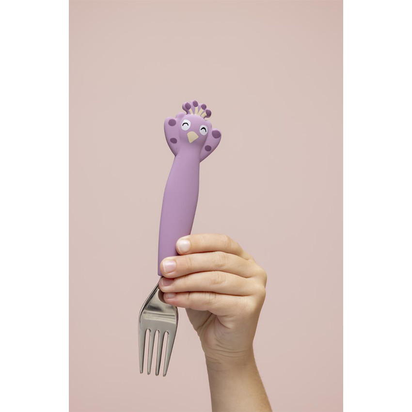 Lot de 3 couverts en silicone Mrs Peacock 