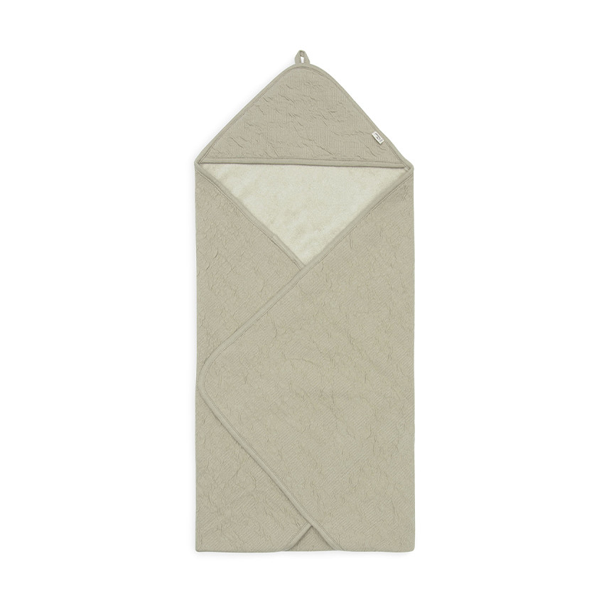 Cape de bain éponge 75 x 75 cm Soft Waves olive 