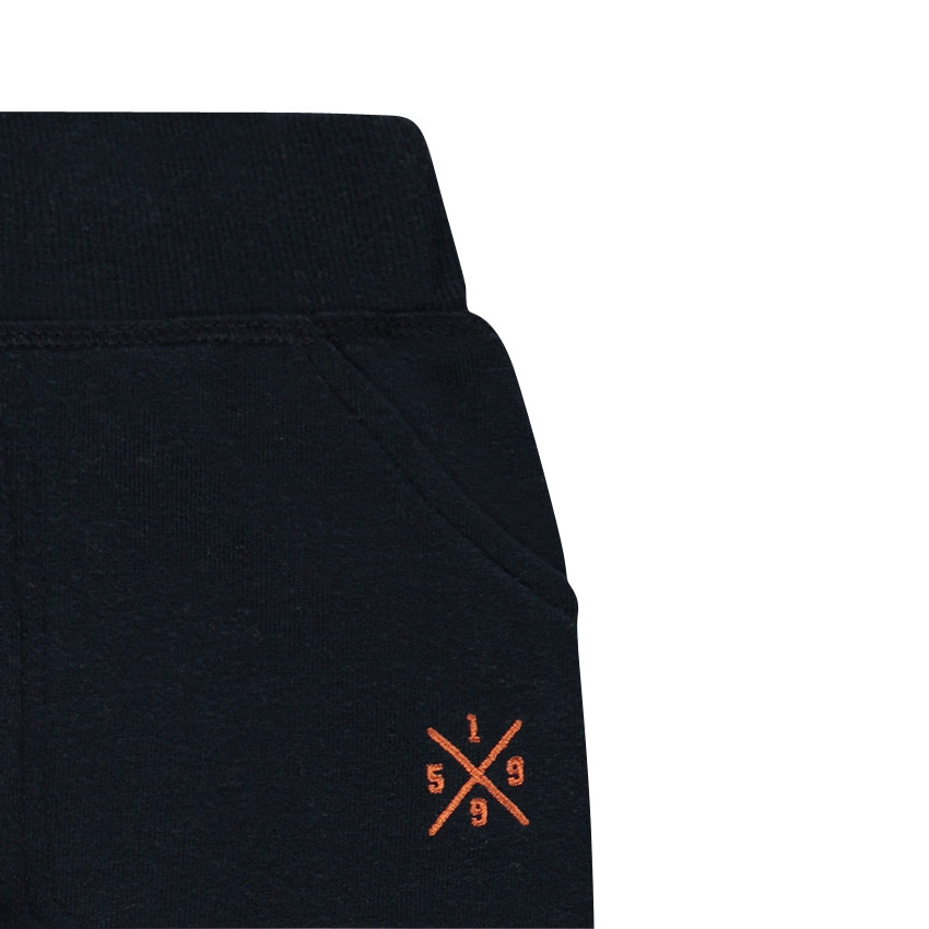 Jogging bicolore avec sweat en molleton ottoman printé 