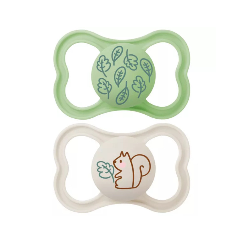 Lot de 2 sucettes silicone Suprême 6M+ (modèle aléatoire) 