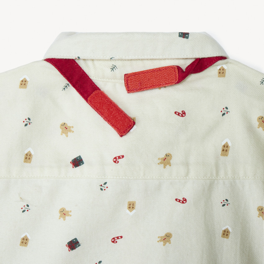 Ensemble long 3 pièces avec nœud papillon pour bébé garçon 