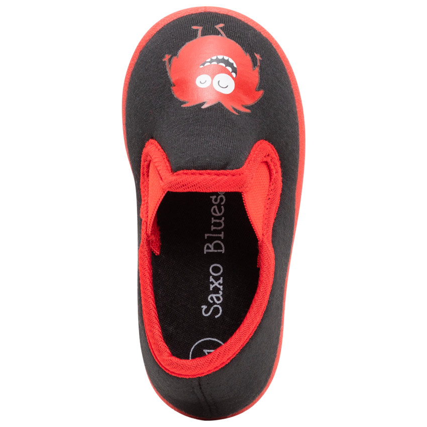 Chaussons bas en jersey avec monstre printé 