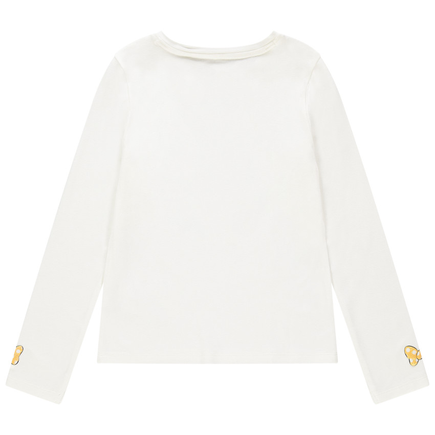 T-shirt manches longues motif Minnie brodée Disney 