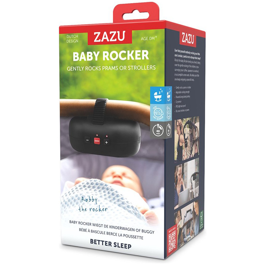 Berceuse Bébé Rocker pour poussette Robby - Noir (ZAZU) - Image 3