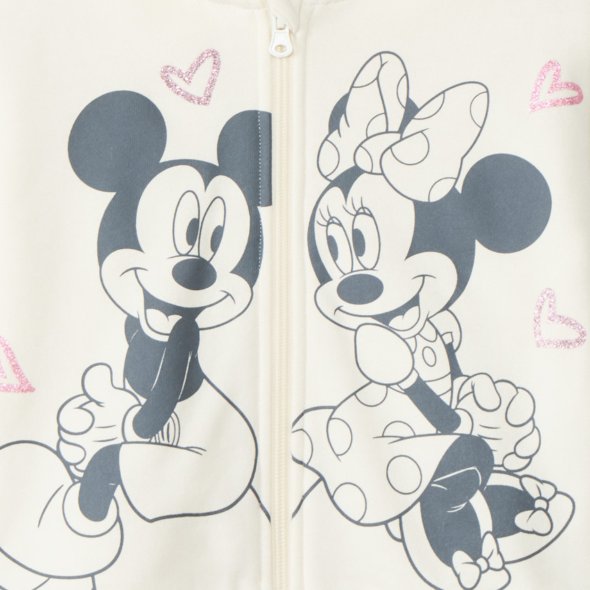 Gilet manches longues à capuche Minnie Disney pour fille  