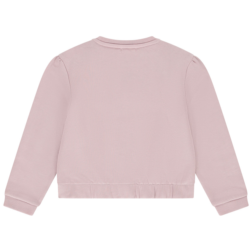 Sweat en molleton gratté avec patch bouclette pour fille 