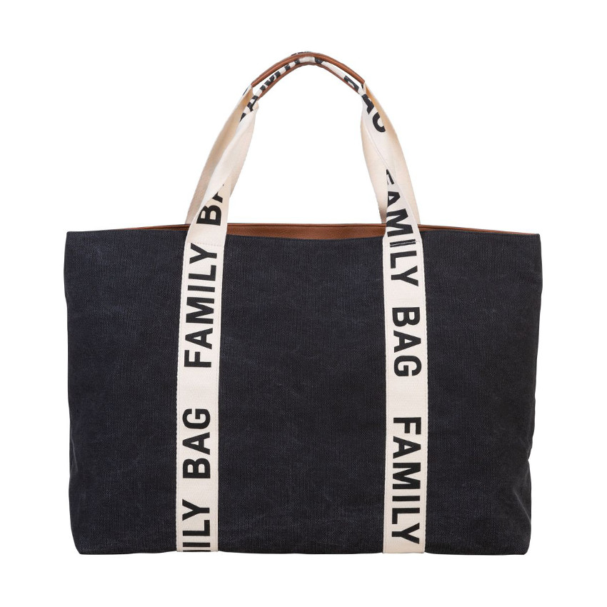Sac à langer signature + pochette Family Bag noir 