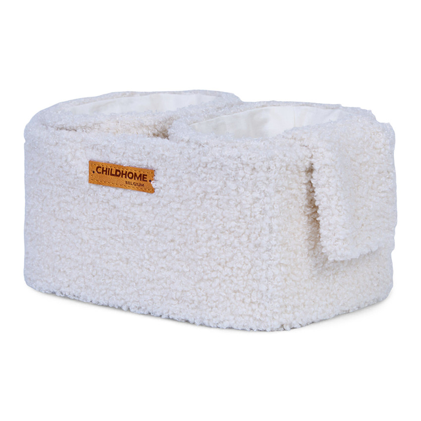 Set de 3 paniers rangement à suspendre Teddy Ecru - Ecru (Childhome) - Image 1