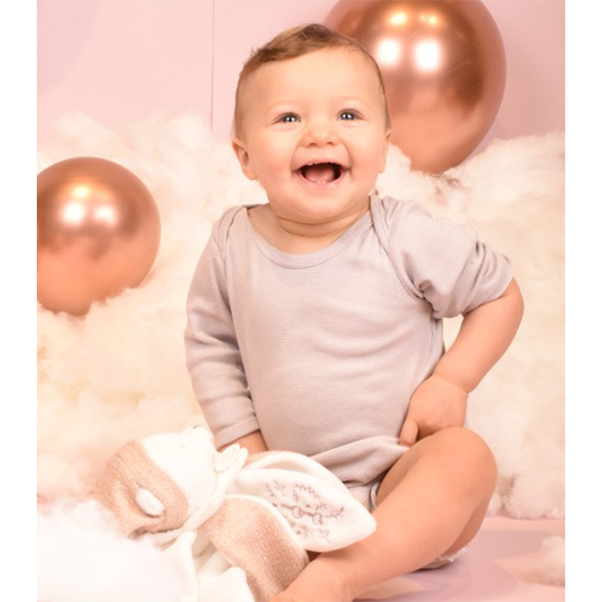 Doudou plat pétales ours 25cm collector 25 ans Rose 