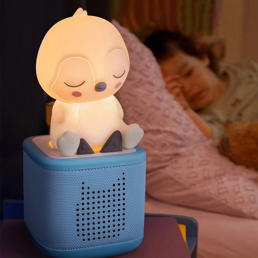 Tonie-veilleuse Doudou Pingouin blanc 