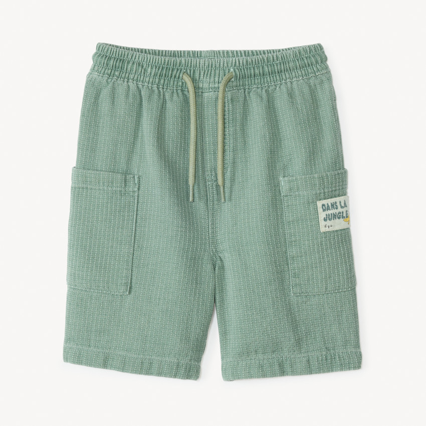 Bermuda en toile texturé pour bébé garçon  
