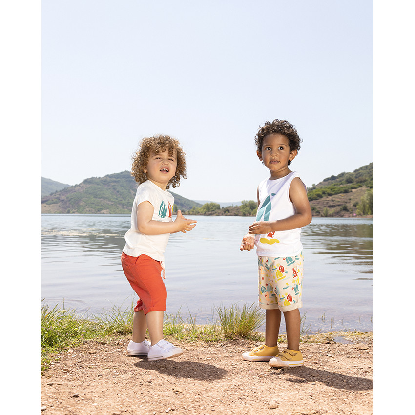 Ensemble de plage débardeur + bermuda pour bébé garçon 