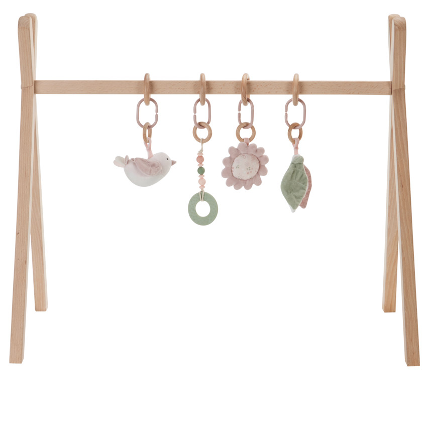 Set de 4 jouets pour arche Promenade Bucolique rose 