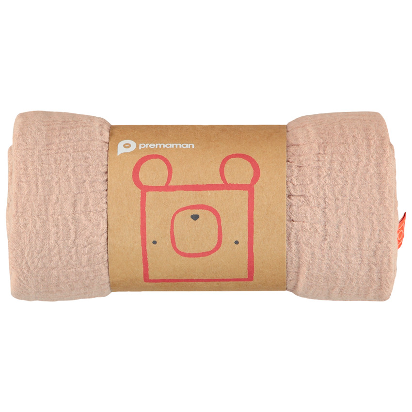 Lange en gaze de coton unie 