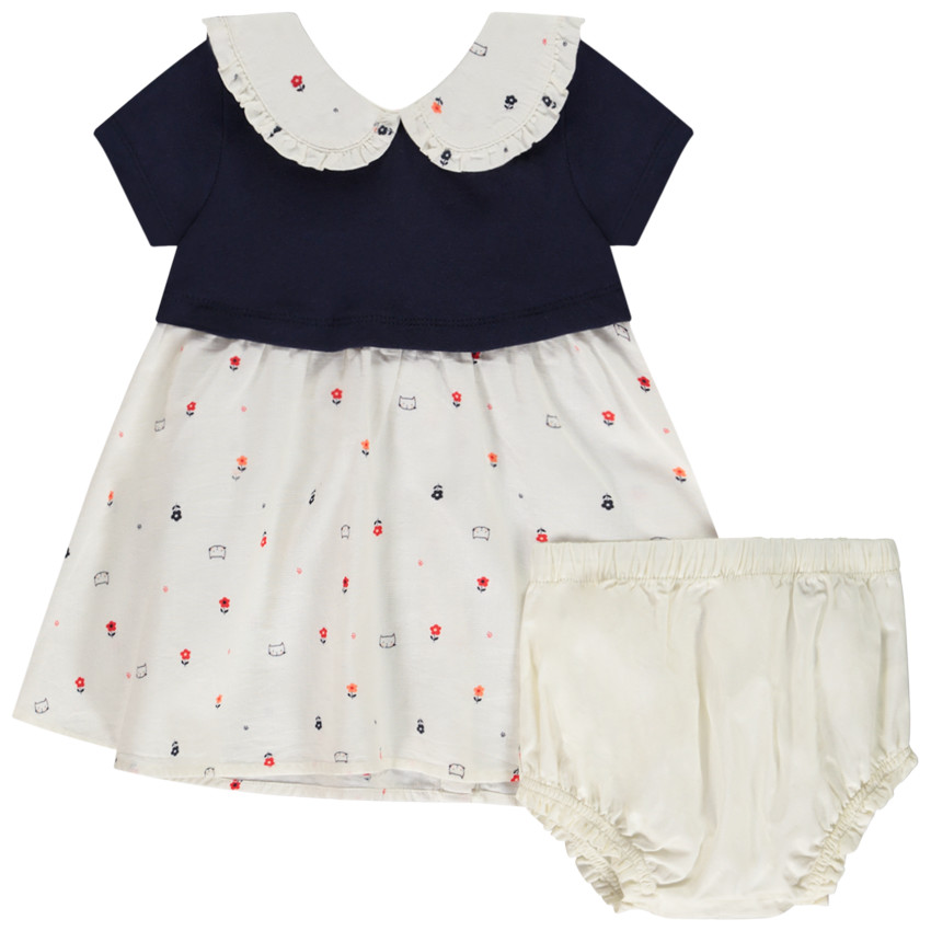 Ensemble robe et shop bloomer bébé fille