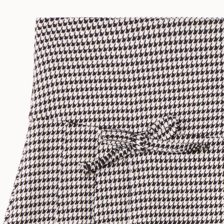 Jupe courte en pied de poule pour fille  